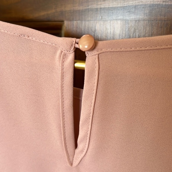 NINE WEST Blouse with Bow Tie Sleeves in Dusty Pink   | M - Picture 3 of 8